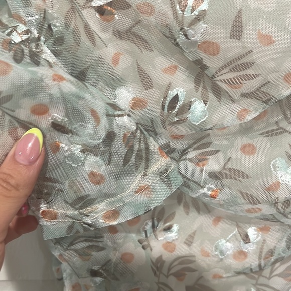 Floral Ruched Mini Dress - Picture 3 of 7